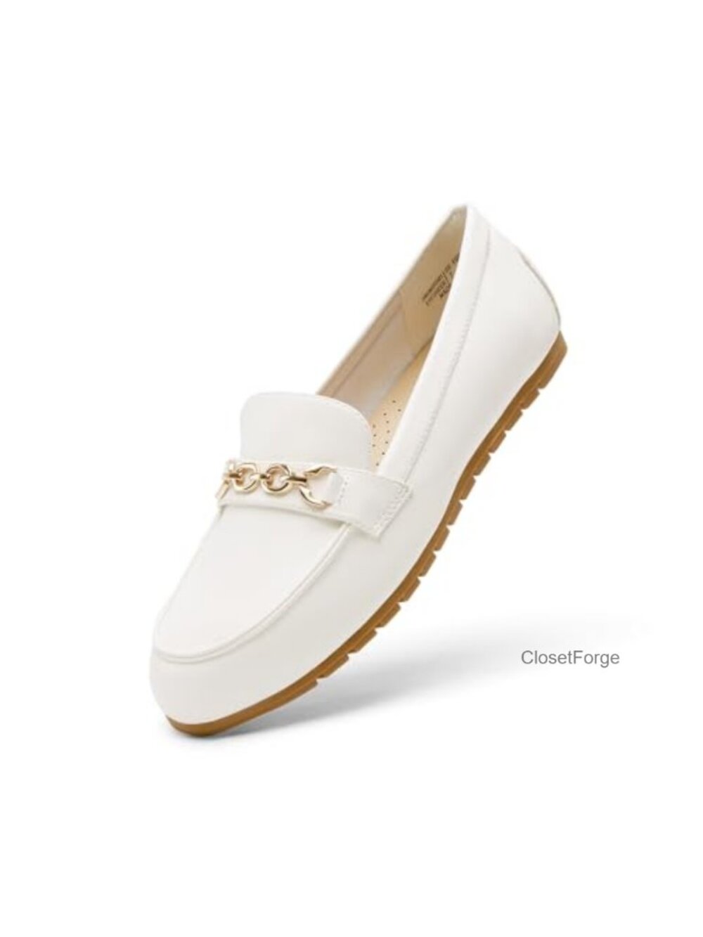 Women's Slip-On Loafers with Faux Leather, Plush Insole, Arch Support
